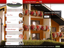 Tablet Screenshot of landhaus-berger.com